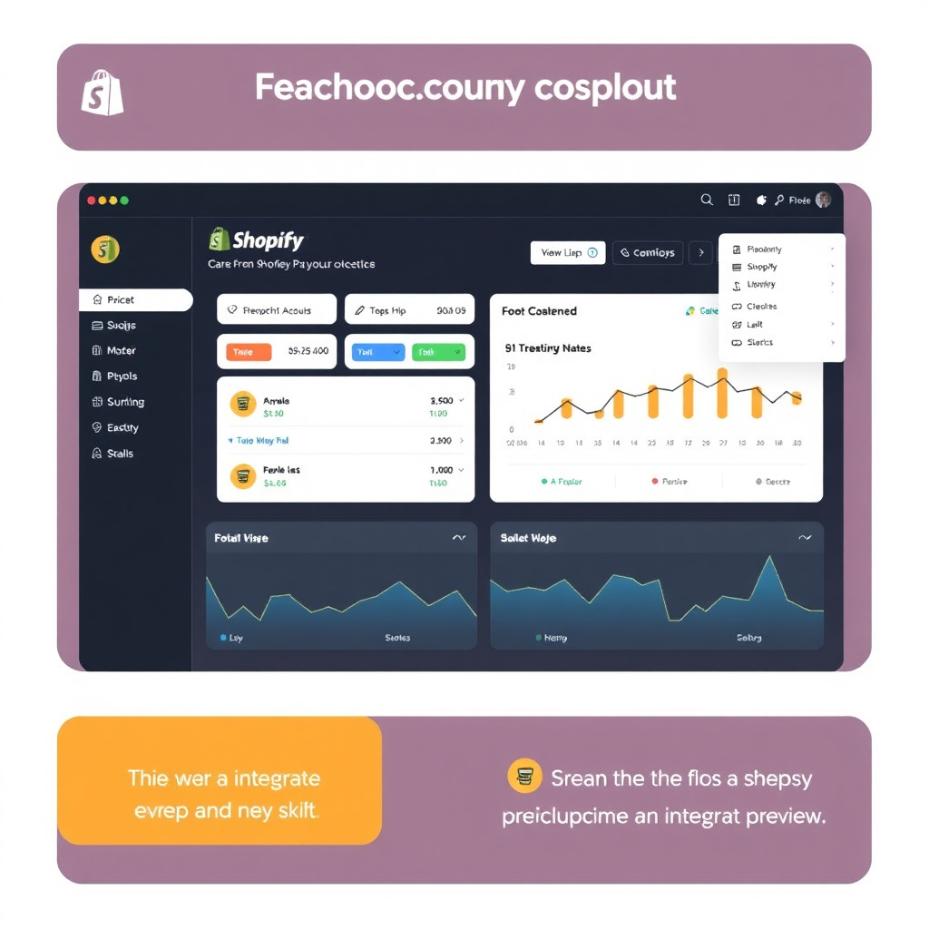 Shopify admin dashboard with analytics